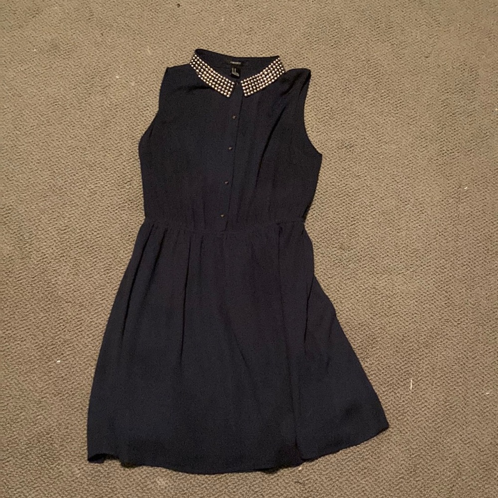 Forever 21 Studded Navy Blue Dress